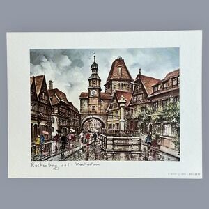 Maurice Legendre Rothenburg o d T Markusturm Art Print 1976 Krisarts